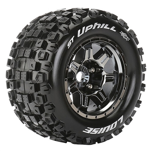 LOUISE RC ST-UPHILL 1/8 SPORT 0" OFFSET HEX 17MM BLACK E-R